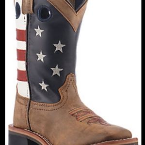 Smoky mountain American flag cowboy boots size 10